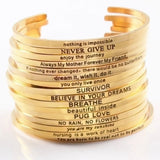Bracciale rigido frase