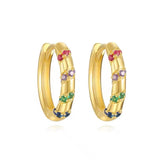 Cerchietti torchon arcobaleno