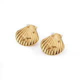 Orecchini Conchiglia Marina Dorato