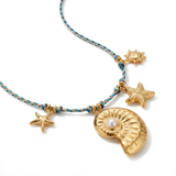 Collana Marina con Charm Conchiglia Dorato