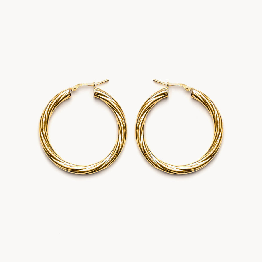 Orecchini Rigatone Hoops